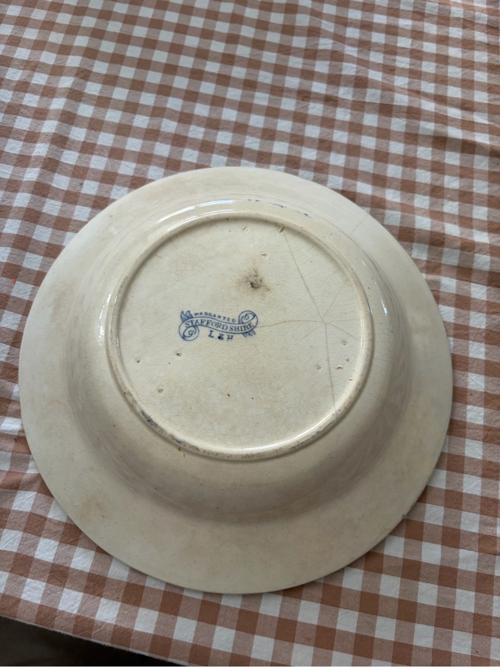 Blue and White Willow Style Decorative Plate - Picture 3 of 3